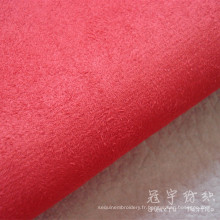 Tissu composé de polyester de daim avec le soutien de T / C